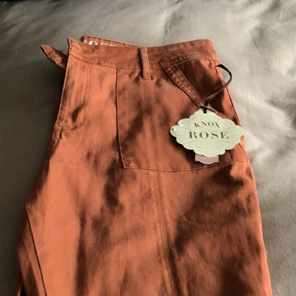 Knox Rose rust colored jeans, high rise, skinny